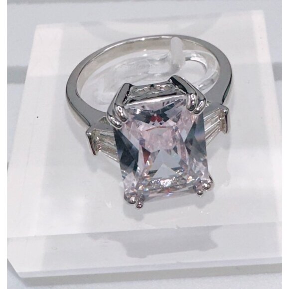 cubic zirconia Jewelry - Silver Plated Cubic Zirconia Ring Size 6